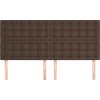 Čelo postele 160x5x118/128 cm umělá kůže [3116431] (Barva Hnědá)