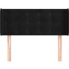 Čelo postele typu ušák 83x16x78/88 cm samet [3119234] (Barva Černá)
