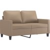 2dílná sedací souprava s poduškami umělá kůže [3201412] (Barva Cappuccino)