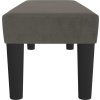 Lavice 100x30x30 cm samet [346667] (Barva Tmavě šedá)