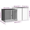 Klec pro králíky 200 x 91 x 100 cm pozinkovaná ocel [3155527] (Barva Antracitová)
