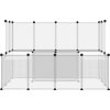 Klec pro malá zvířata 143 x 107 x 93 cm PP a ocel [340570] (Barva Transparentní)