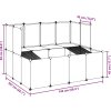 Klec pro malá zvířata 143 x 107 x 93 cm PP a ocel [340570] (Barva Transparentní)