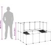 Klec pro malá zvířata 143 x 107 x 93 cm PP a ocel [340570] (Barva Transparentní)