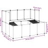 Klec pro malá zvířata 143 x 107 x 93 cm PP a ocel [340570] (Barva Transparentní)