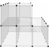 Klec pro malá zvířata 143 x 107 x 93 cm PP a ocel [340570] (Barva Transparentní)