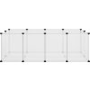 Klec pro malá zvířata 144 x 74 x 46,5 cm PP a ocel [340572] (Barva Transparentní)
