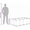 Klec pro malá zvířata 144 x 74 x 46,5 cm PP a ocel [340572] (Barva Transparentní)