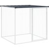 Klec pro kuřata se střechou 1 003 x 98 x 90 cm ocel [3189048] (Barva Světle šedá)