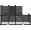 Klec pro malá zvířata 142 x 74 x 93 cm PP a ocel [340573] (Barva Černá)
