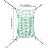 Sítě na seno 2 ks obdélníkové 0,9 x 1,5 PP [142134] (Barva Zelená)