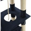 Škrabadlo pro kočky se sisalovými sloupky 140 cm [170587] (Barva Tmavě moddrá)