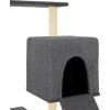 Škrabadlo pro kočky se sisalovými sloupky 130,5 cm [172042] (Barva Tmavě šedá)