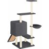 Škrabadlo pro kočky se sisalovými sloupky 130,5 cm [172042] (Barva Tmavě šedá)