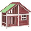 Psí bouda 96 x 60,5 x 87 cm masivní borové dřevo [172267] (Barva Hnědá)
