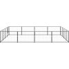 Psí kotec 16 m² ocel [3082143] (Barva Černá)