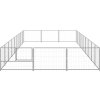 Psí kotec 27 m² ocel [3082141] (Barva Stříbrná)