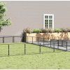 Psí kotec 49 m² ocel [3082183] (Barva Stříbrná)