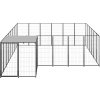 Psí kotec 12,1 m² ocel [3082213] (Barva Černá)
