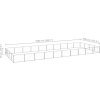 Psí kotec 40 m² ocel [3082156] (Barva Stříbrná)