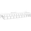 Psí kotec 40 m² ocel [3082156] (Barva Stříbrná)