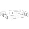 Psí kotec 25 m² ocel [3082157] (Barva Černá)