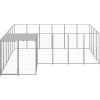 Psí kotec 8,47 m² ocel [3082219] (Barva Stříbrná)