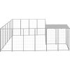 Psí kotec 8,47 m² ocel [3082219] (Barva Stříbrná)