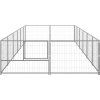 Psí kotec 12 m² ocel [3082122] (Barva Stříbrná)