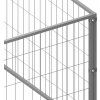 Psí kotec 12 m² ocel [3082122] (Barva Stříbrná)