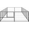 Psí kotec 12 m² ocel [3082122] (Barva Stříbrná)