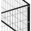 Psí kotec 12 m² ocel [3082122] (Barva Stříbrná)