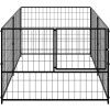 Psí kotec 200 x 100 x 70 cm ocel [150790] (Barva Černá)
