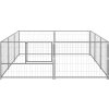 Psí kotec 6 m² ocel [3082110] (Barva Černá)