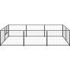 Psí kotec 6 m² ocel [3082110] (Barva Černá)