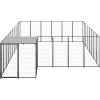 Psí kotec 15,73 m² ocel [3082214] (Barva Černá)