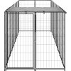 Psí kotec 4,84 m² ocel [3082200] (Barva Černá)