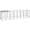 Psí kotec 4,84 m² ocel [3082200] (Barva Černá)