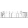 Psí kotec 25,41 m² ocel [3082235] (Barva Stříbrná)