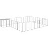 Psí kotec 25,41 m² ocel [3082235] (Barva Stříbrná)