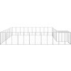 Psí kotec 25,41 m² ocel [3082235] (Barva Stříbrná)