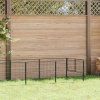 Psí kotec 7 m² ocel [3082097] (Barva Černá)