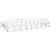 Psí kotec 32 m² ocel [3082147] (Barva Černá)
