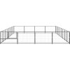 Psí kotec 32 m² ocel [3082147] (Barva Černá)