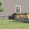 Psí kotec 30 m² ocel [3082164] (Barva Stříbrná)