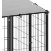 Psí kotec 6,05 m² ocel [3082201] (Barva Černá)