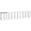 Psí kotec 6,05 m² ocel [3082201] (Barva Černá)