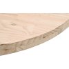 Stolní deska kulatá Ø 30 x 3 cm masivní borové dřevo [833656] (Barva Bílá)