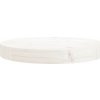 Stolní deska kulatá Ø 30 x 3 cm masivní borové dřevo [833656] (Barva Bílá)