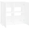 Stojan na akvárium 81 x 36 x 73 cm kompozitní dřevo [833623] (Barva Bílá)